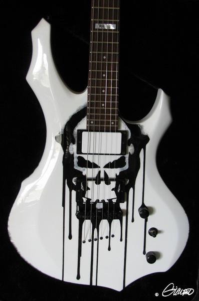 ESP Skull Guitar — custom painted