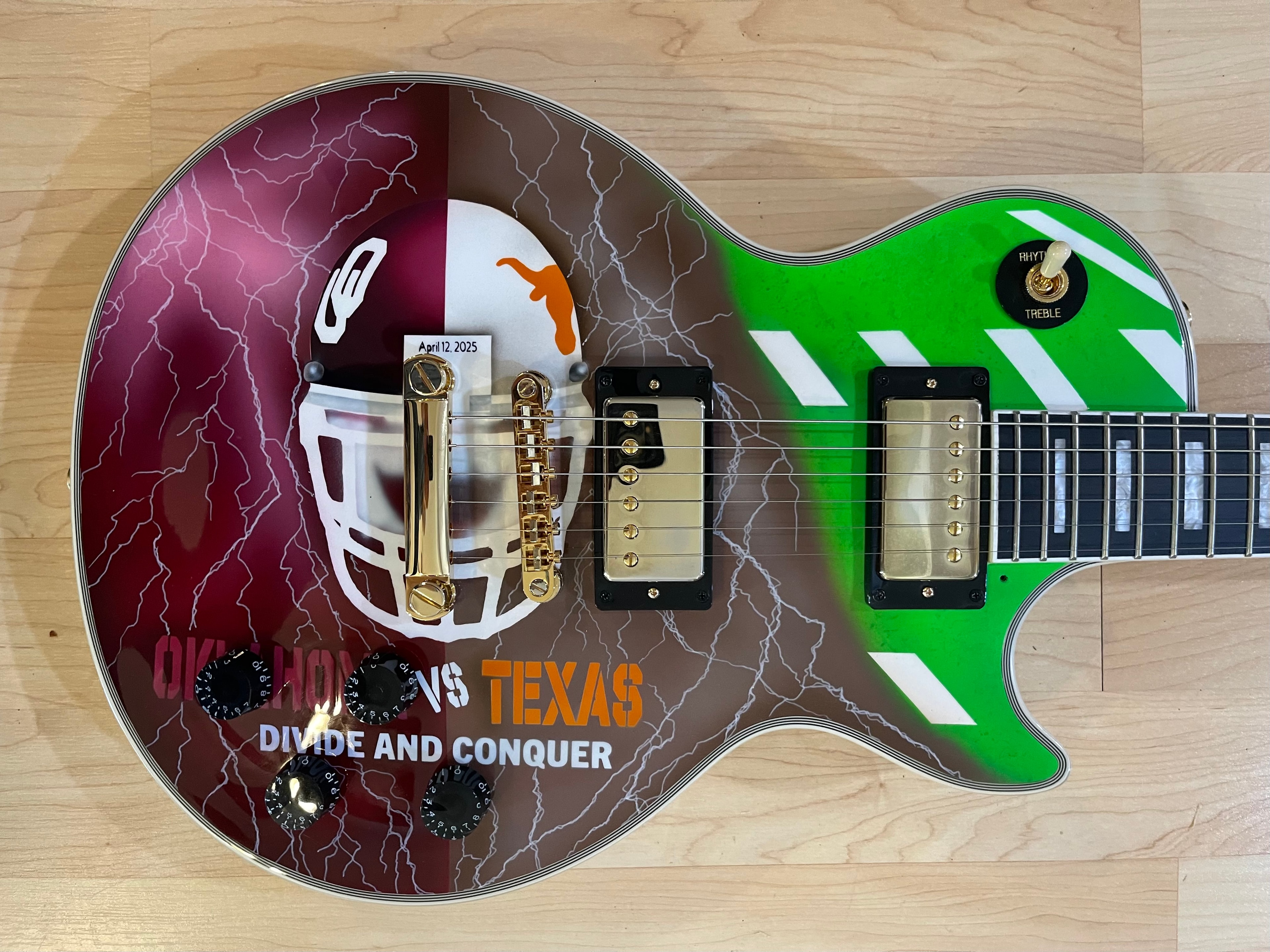 Oklahoma vs Texas Guitar — custom electric guitar by Guitar Guru LLC