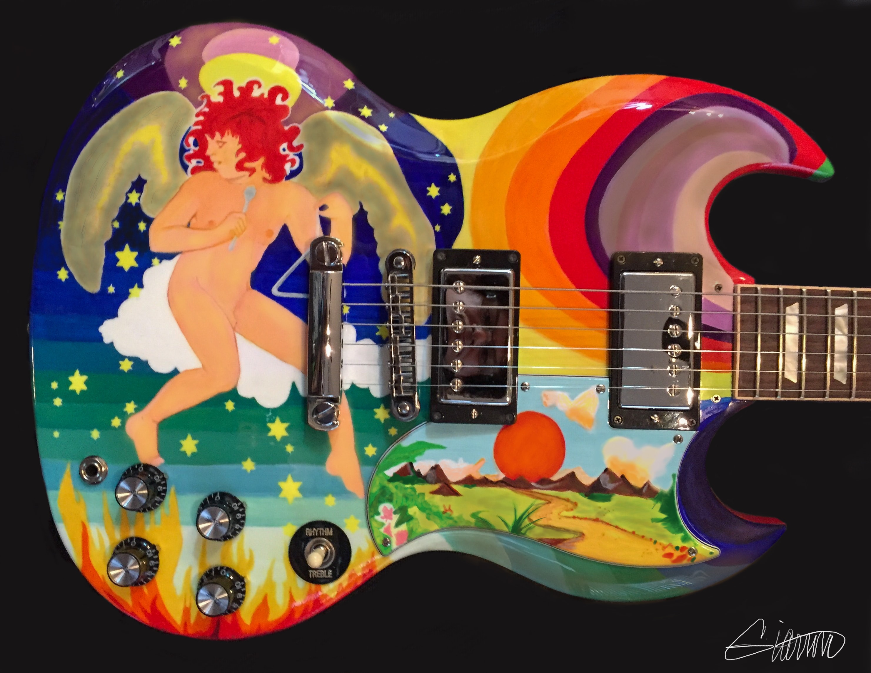 "The Fool" Guitar — replica guitar by Guitar Guru LLC