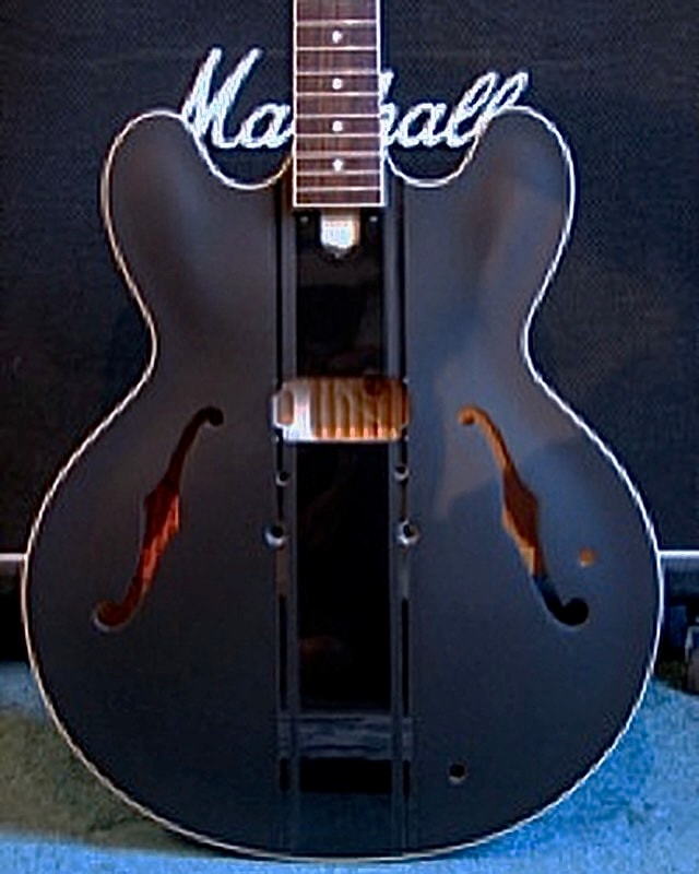 Tom DeLonge Gibson ES-335 (black) — replica guitar by Guitar Guru LLC