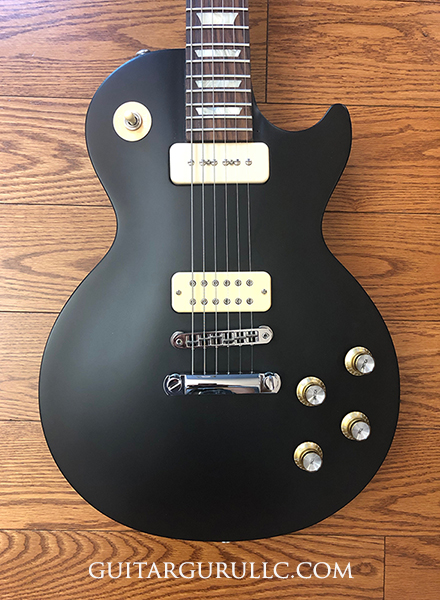 Black Satin Nitro Gibson Les Paul — custom color by Guitar Guru LLC