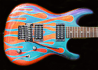Satriani "Silver Surfer" Flames