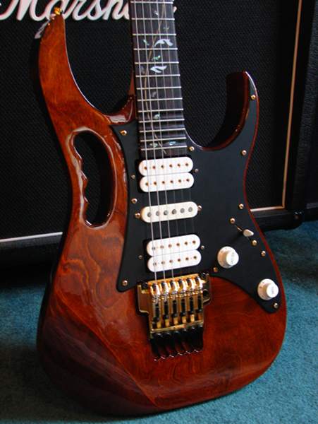 Ibanez Jem — Rootbeer — stained guitar by Guitar Guru LLC