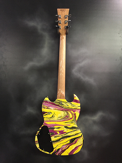 Swirl 13 (detail) — custom swirl guitar by Guitar Guru LLC