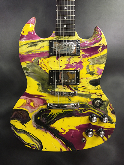 Swirl 13 — custom swirl guitar by Guitar Guru LLC