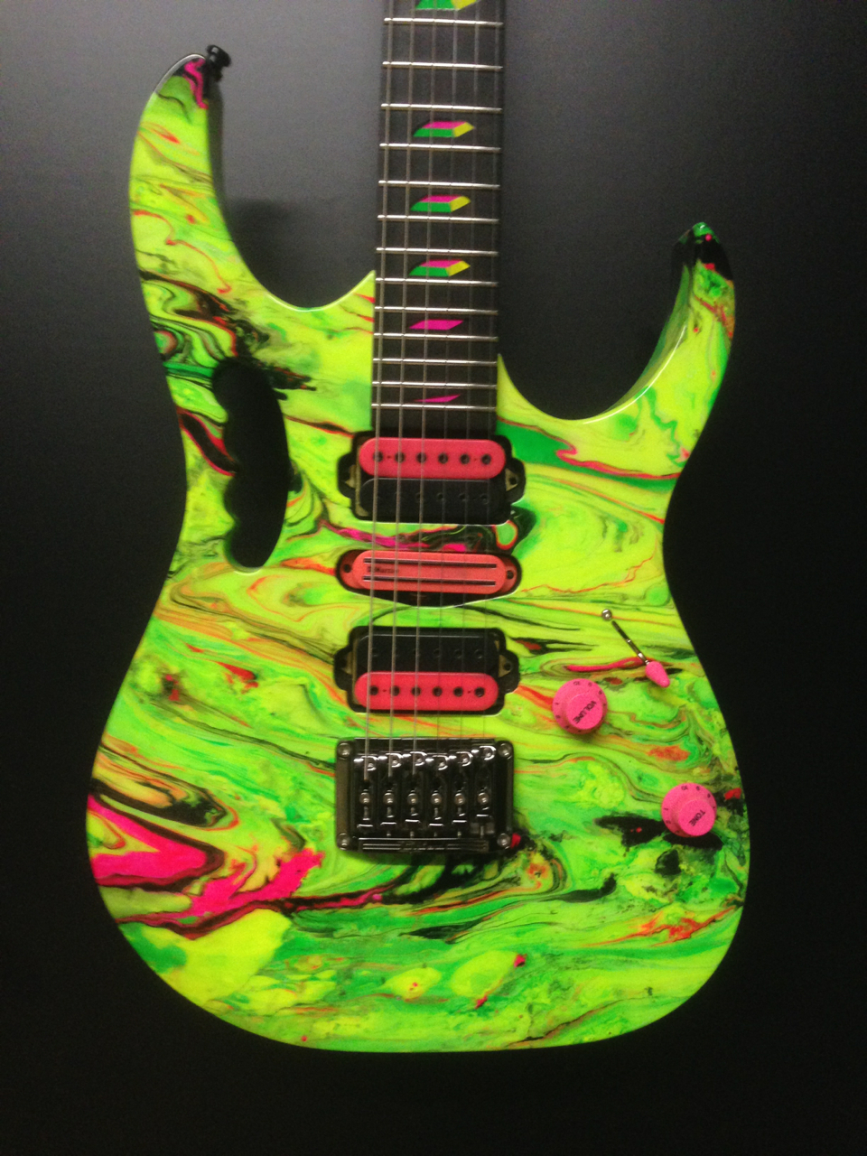Swirl #12 — custom swirl guitar by Guitar Guru LLC