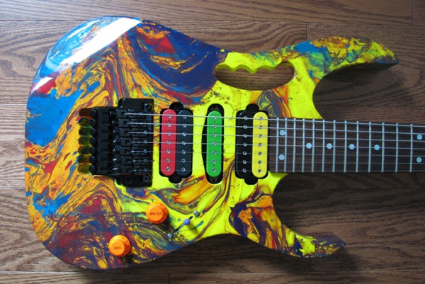 Swirl #2 — custom swirl guitar by Guitar Guru LLC