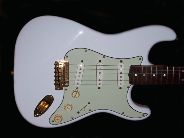 Olympic White Nitrocellulose Fender Strat — vintage color by Guitar Guru LLC